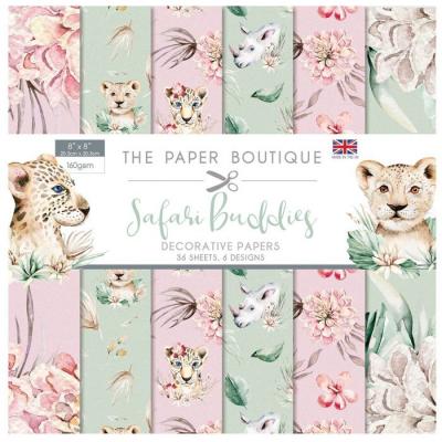 The Paper Boutique Safari Buddies Designpapier - Paper Pad